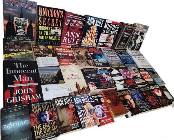 True Crime Book Lot: Murder, Mafia, Detective - Curated Mix — photo 1