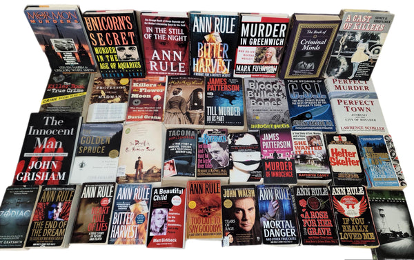 True Crime Book Lot: Murder, Mafia, Detective - Curated Mix — photo 2