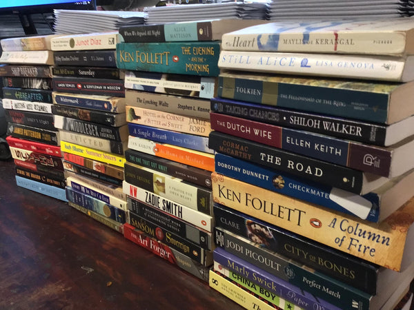 15 Large Trade Paperback Books Fiction Assorted Mix Genre RANDOM Set Literature Lot Romance/Mystery/Thriller/Adventure/Etc... — photo 1