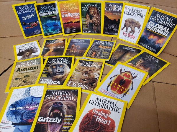 Lot of 5 National Geographic Magazine Year 1930s-2010s Random PICK No duplicates