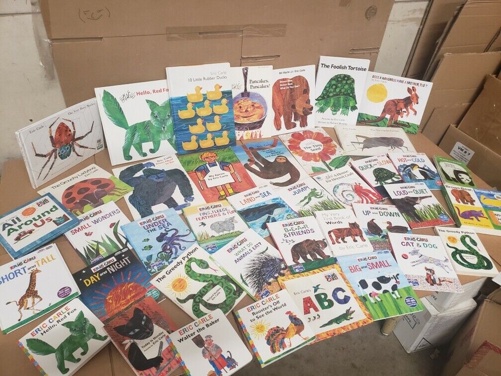 Lot of 5 Eric Carle Picture/Board Books for Children's Kid Toddler *Random Mix*