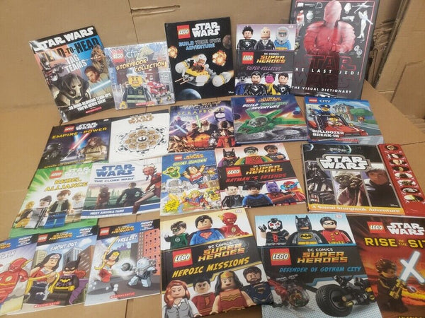 Lot of 10 Star Wars Lego City Ninjago Chima Jedi DK Reader Level 1-3 *Random Mix