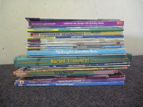 Lot of 10 Spongebob SquarePants Learn to Read TV NICKELODEON Books MIX UNSORTED