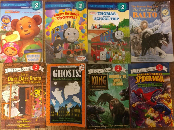 Lot of 10 Level 2~RL~Ready to-I Can Read-Step into Reading-Learn Read Books MIX