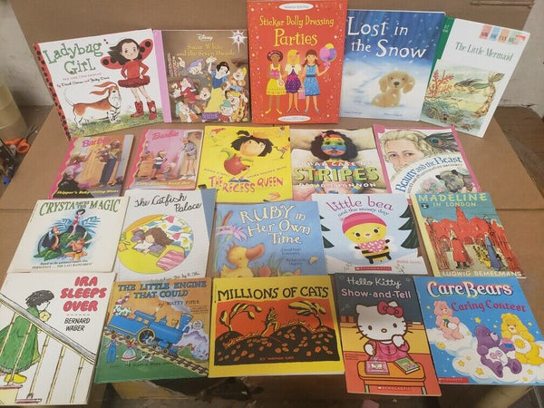 Lot of 20 BOOKS FOR GIRLS Learn to Read Picture Kids Children Library RANDOM MIX