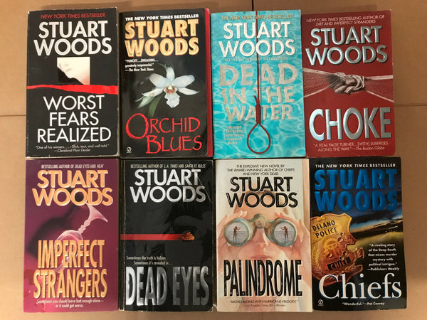 Lot of 10 Stuart Woods Book Detective Stone Barrington PAPERBACK PBS RANDOM*MIX