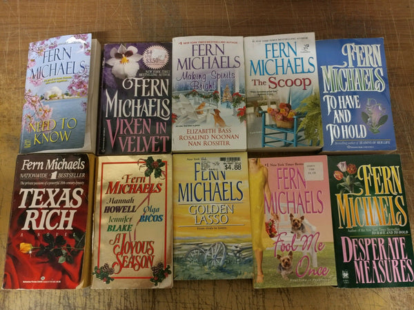 Lot of 10 Fern Michaels Romance Historical Sisterhood PAPERBACK Books RANDOM MIX