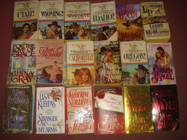 Lot of 20 HISTORICAL ROMANCE Paperback Books Popular Authors Love MIX-UNSEARCHED