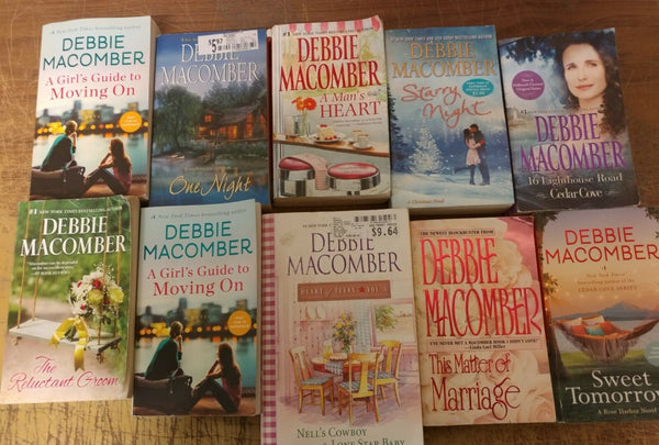 Lot of 10 Debbie Macomber Series Cedar Cove Etc Romance Set UNSORTED PB Book MIX