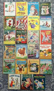 Lot of 10 A Little Golden Vintage Walt Disney Classic Kids Books MIX UNSORTED