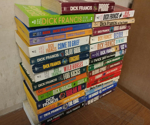 Lot of 10 Dick Francis Mystery Detective Horse Jockeys Paperback RANDOM Book MIX