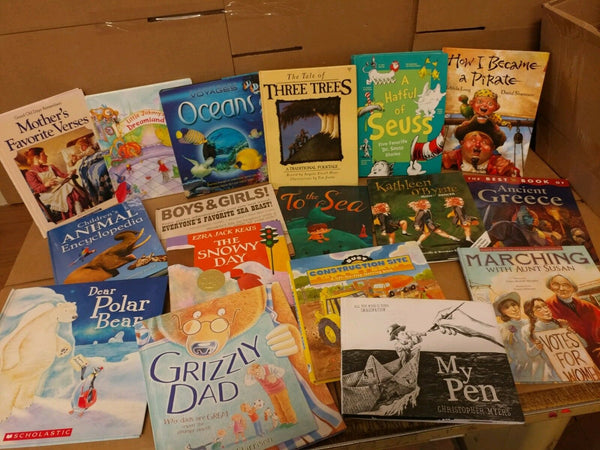 Lot of 20 ALL HARDCOVER Children Reading Books Bedtime-Story Time-RANDOM Kid MIX