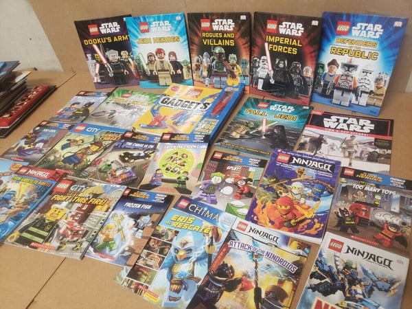 Lot of 45 Star Wars Lego City Ninjago Chima Jedi DK Reader Level 1-3 Mix Set