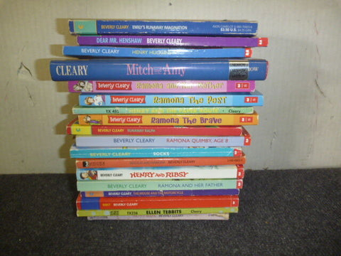 Lot of 10 Beverly Cleary Juvenile Chapter Ramona Henry Children Book MIX UNSORTD