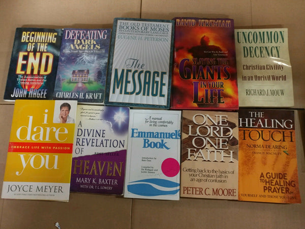 Lot of 10 Christian Prayer Sermon Christ Theology Meditation Books RANDOM*MIX