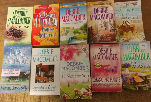 Lot of 10 Debbie Macomber Series Cedar Cove Etc Romance Set UNSORTED PB Book MIX