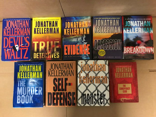 Lot of 10 JONATHAN KELLERMAN ALEX DELAWARE THRILLER Hardcover HB HCDJ Books MIX
