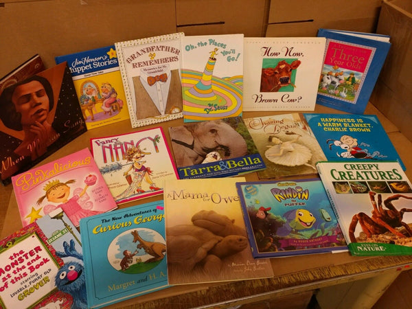 Lot of 20 ALL HARDCOVER Children Reading Books Bedtime-Story Time-RANDOM Kid MIX