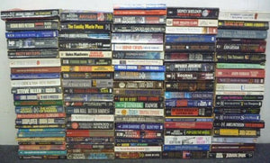 Lot of 20 Mystery Thriller Fiction Paperbacks Popular Author Books MIX UNSORTED
