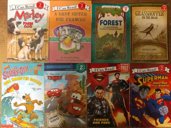 Lot of 10 Level 2~RL~Ready to-I Can Read-Step into Reading-Learn Read Books MIX