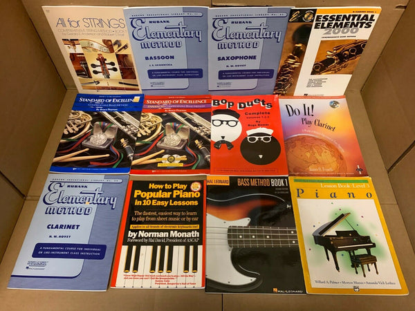 Lot of 20 Music Sheet Choral Lessons Chord Song Guitar Piano Book Set RANDOM Mix