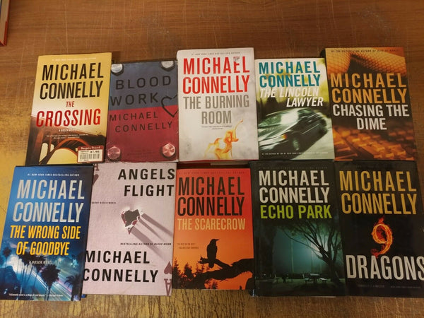 Lot of 10 MICHAEL CONNELLY Books HARRY BOSCH MICKEY HALLER HARDCOVER*RANDOM MIX
