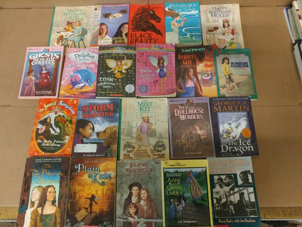 Lot of 20 Chapter Books for GIRLS Youth Early Reader Young Adult Children RANDOM