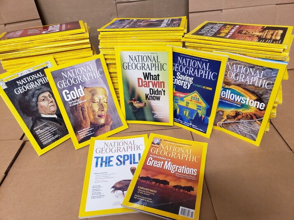 Lot of 5 National Geographic Magazine Year 1930s-2010s Random PICK No duplicates