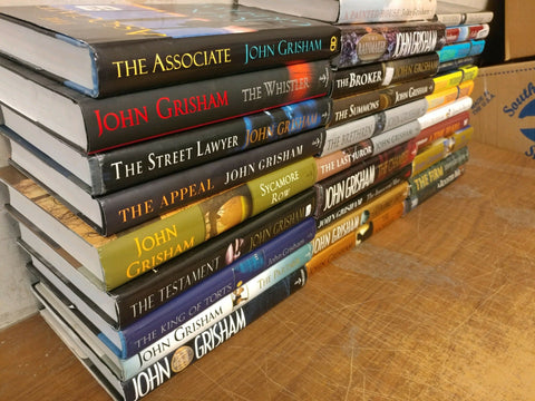 Lot of 10 John Grisham Legal Thriller Mystery ALL Hardcover HB HCDJ Books MIX