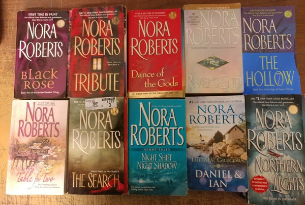 Lot of 10 Nora Roberts Irish MacGregor Romance Set PAPERBACK *RANDOM* Books MIX