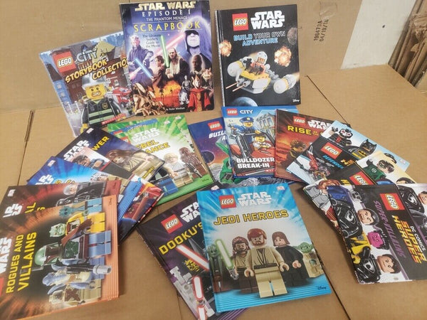 Lot of 45 Star Wars Lego City Ninjago Chima Jedi DK Reader Level 1-3 Mix Set