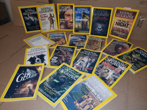 Lot of 5 National Geographic Magazine Year 1930s-2010s Random PICK No duplicates