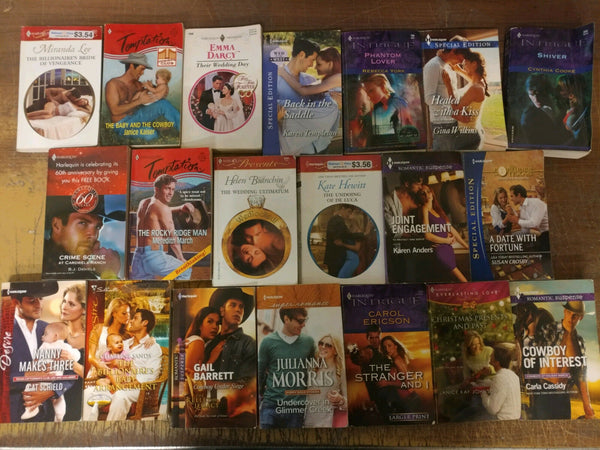 Lot of 20 Harlequin Romance Introgue Suspense Special Intimate Book MIX UNSORTED