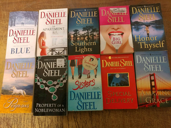Lot of 10 Danielle Steel Romance Set Popular Series PAPERBACK UNSORTED Books MIX