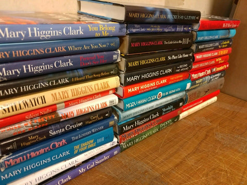 Lot of 10 Mary Higgins Clark Mystery Suspense Thriller Novel Hardcover Books MIX