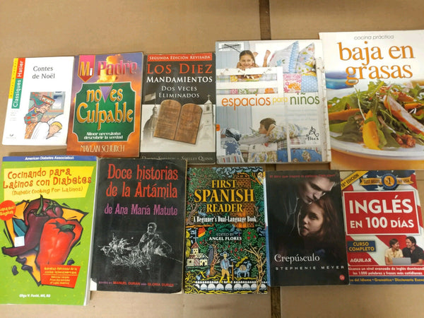 Lot of 20 Spanish ESPAÑOL Reading MEXICO Literature Books *RANDOM* UNSORTED MIX