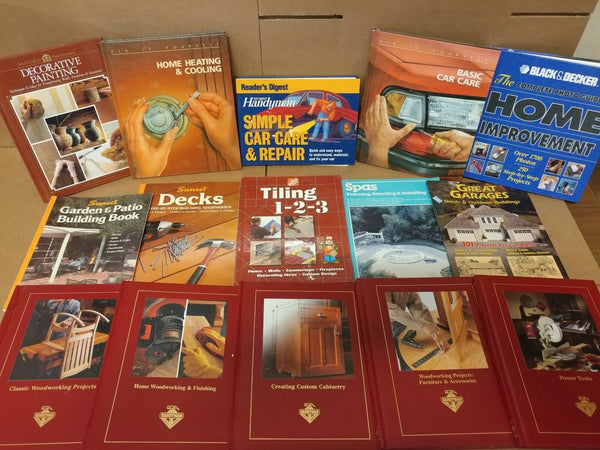 Lot of 10 Do-It-Yourself How-to Remodel Handyman Home Repair Books RANDOM*MIX