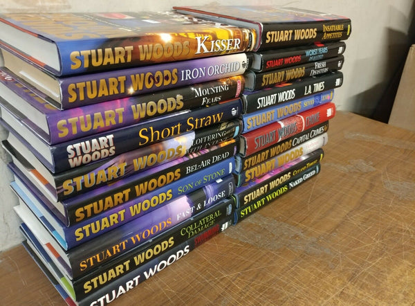 Lot of 10 Stuart Woods Book-Detective Stone Barrington Series Hardcover HCDJ MIX
