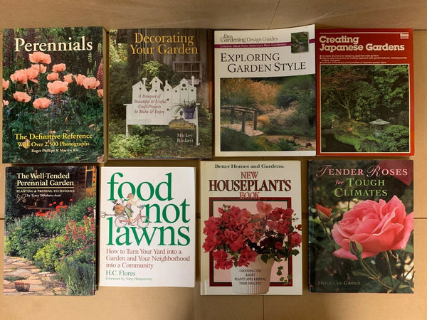 Lot of 10 Gardening Landscape Growing Trees Plant Fruit Flower Books RANDOM*MIX