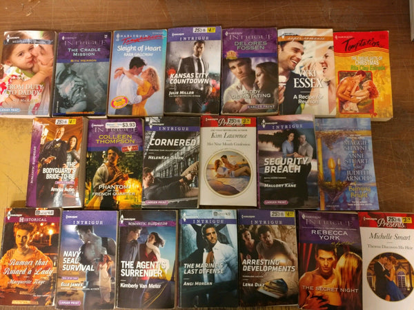 Lot of 20 Harlequin Romance Introgue Suspense Special Intimate Book MIX UNSORTED