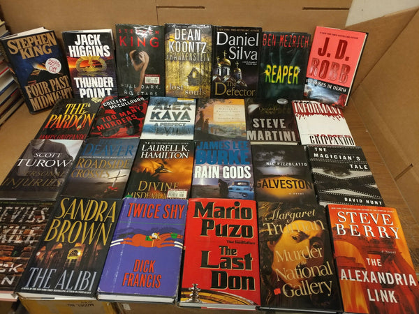 Lot of 20 Mystery Suspense Thriller Murder Popular Author Hardcover HB MIX Books