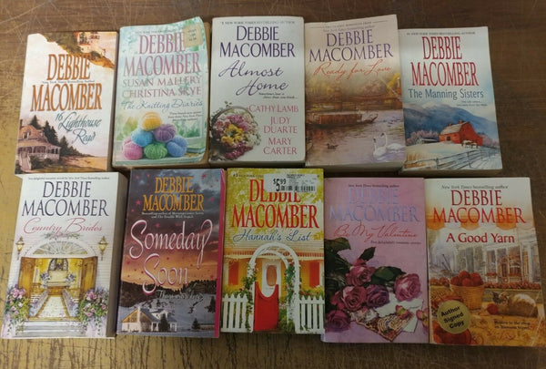 Lot of 10 Debbie Macomber Series Cedar Cove Etc Romance Set UNSORTED PB Book MIX