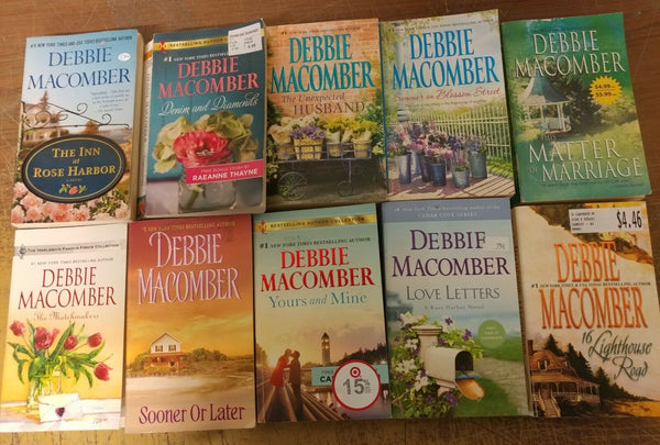 Lot of 10 Debbie Macomber Series Cedar Cove Etc Romance Set UNSORTED PB Book MIX