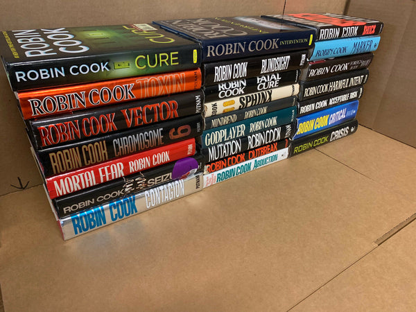 Lot of 10 ROBIN COOK MEDICAL Thriller Mystery ALL Hardcover HB HCDJ Books MIX