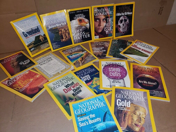 Lot of 5 National Geographic Magazine Year 1930s-2010s Random PICK No duplicates