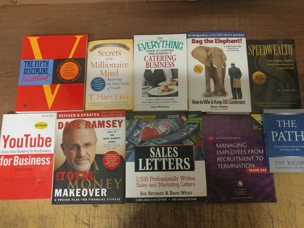 Lot of 10 Business Leadership Management Economic Investment Marketing Book MIX