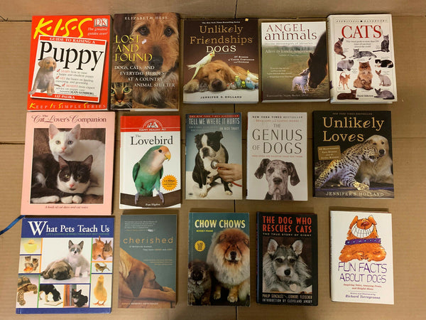 Lot of 20 Pets Animal Dogs Cats Fish Birds Training Horse Books RANDOM*MIX